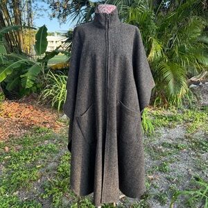Bemidji‎ Woolen Mills Vintage Tweed Wool Cloak Coat Cape Steampunk Academia O/S
